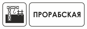 И02  прорабская (пластик, 300х100 мм) - Охрана труда на строительных площадках - Указатели - Магазин охраны труда Протекторшоп